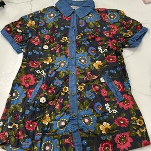 One A Todlers Button Down‎ Dress. Size T4